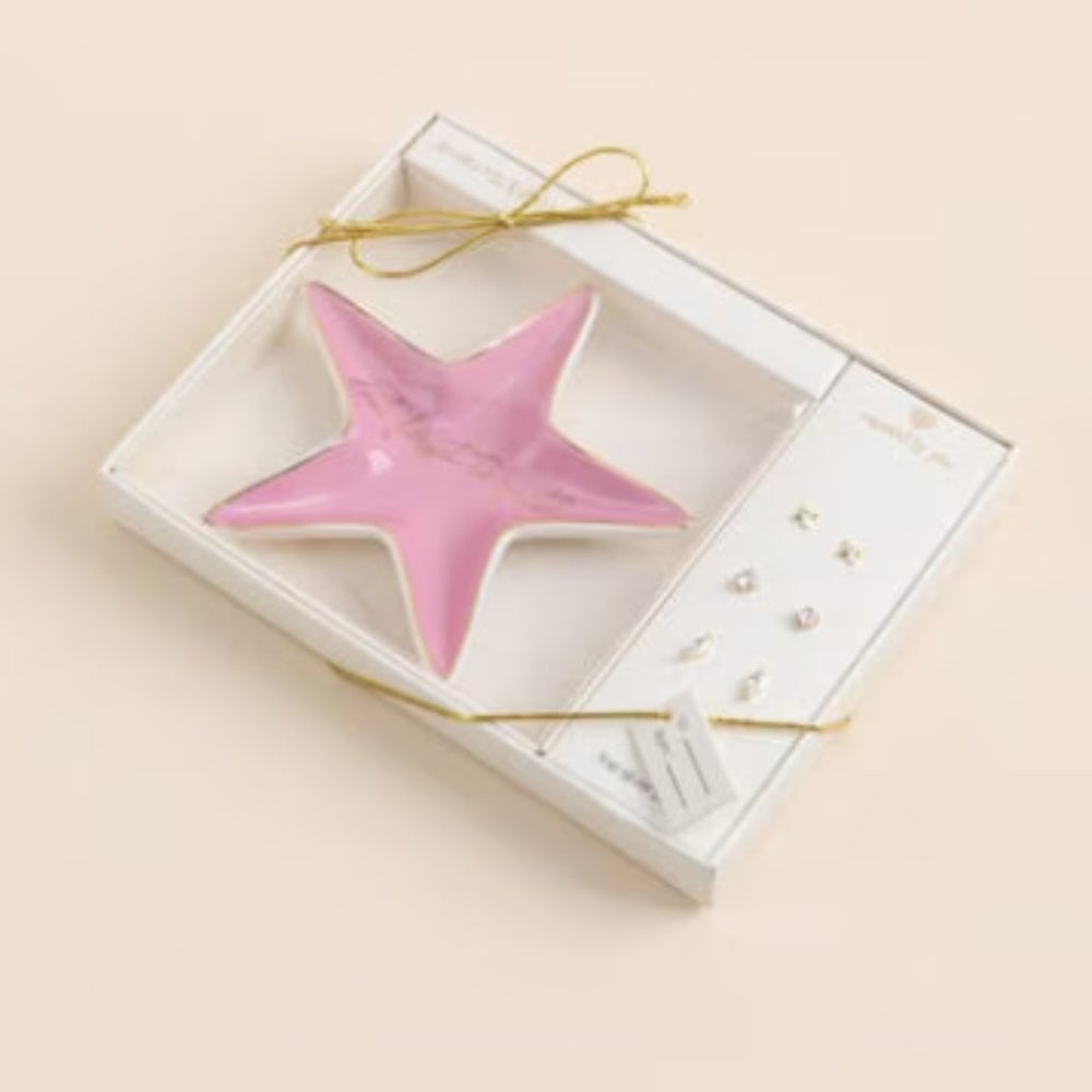 Jewelry tray with earring set